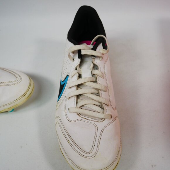 Nike Legend 9 Club FG/MG Soccer Cleats Men Size 6/Women Size 7.5 White/Blk/Blue - Picture 8 of 10